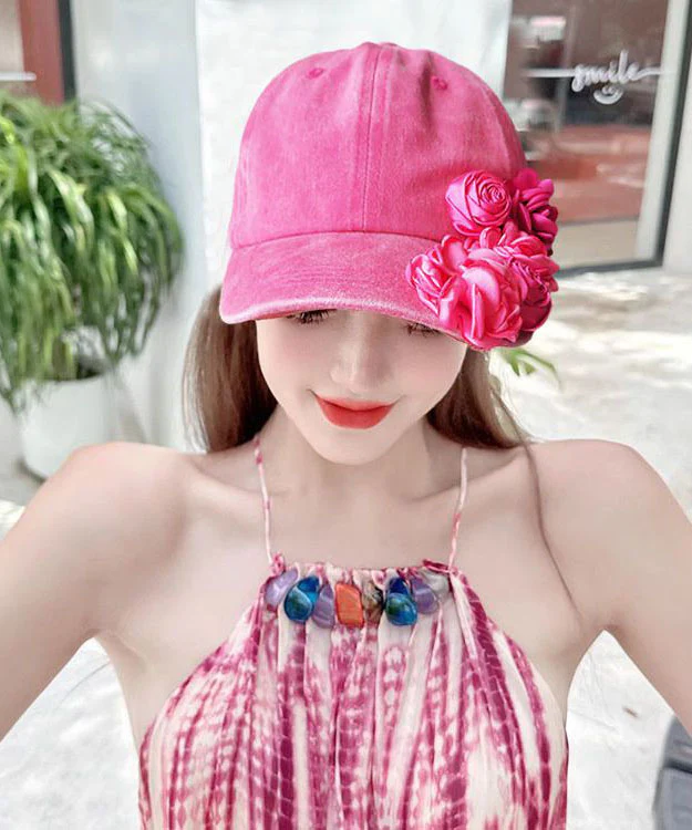 Women's Blue Floral Embellished Cowboy Baseball Cap