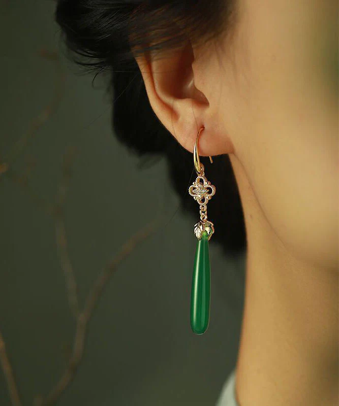 Nauk Copper Gold-Plated Tassel Dangle Earrings