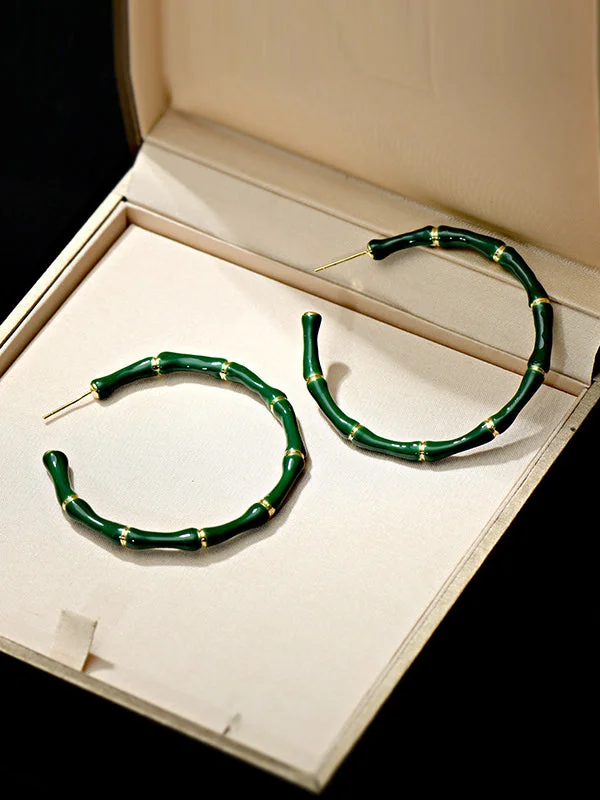 Personalized Geometric Color Clash Earrings