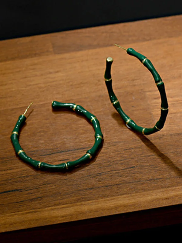 Personalized Geometric Color Clash Earrings