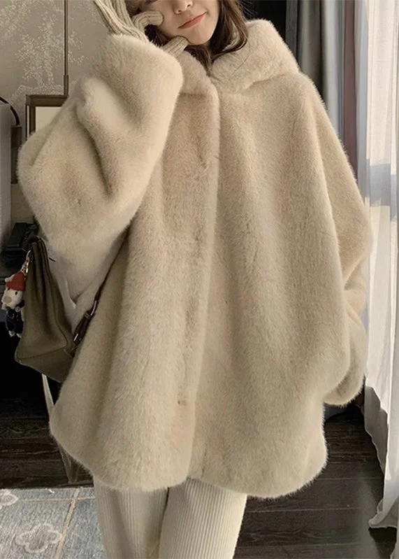 Pocket Button Mink Hoodie Jacket Long Sleeve