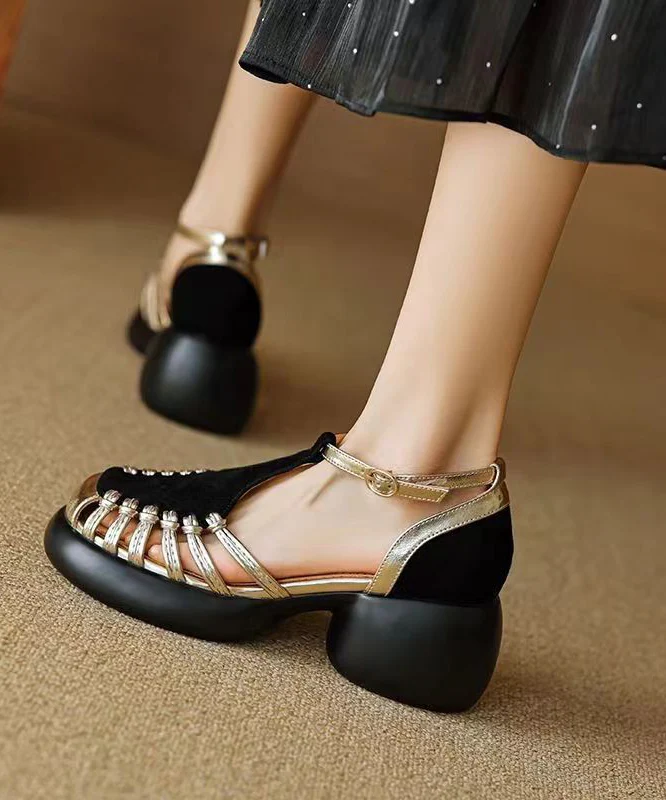 Fashion Face Comfort Patchwork Cutout Sandals