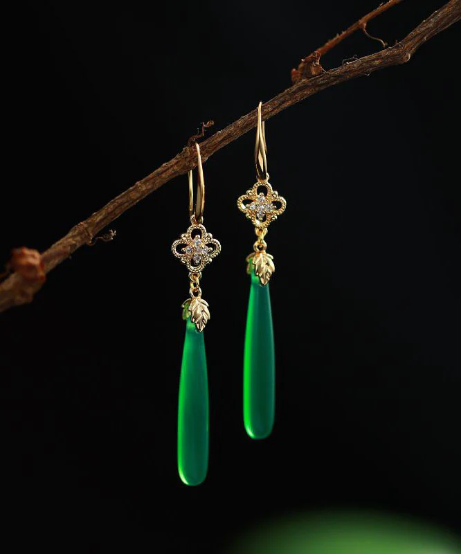 Nauk Copper Gold-Plated Tassel Dangle Earrings