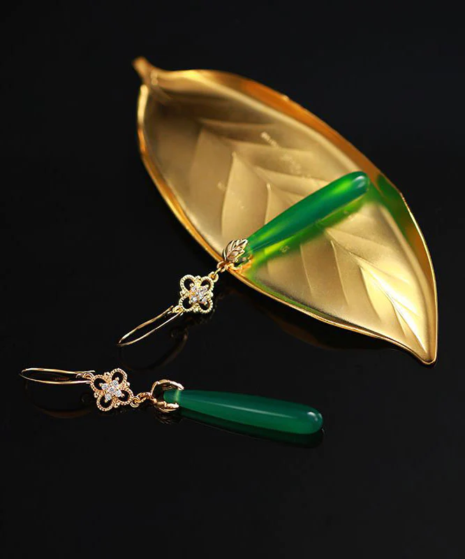 Nauk Copper Gold-Plated Tassel Dangle Earrings