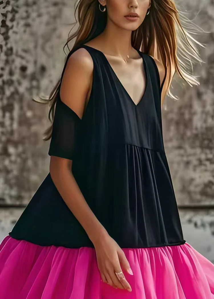 Boho Party Holiday Beach Strapless Tulle Patchwork Holiday Dresses Dress Long