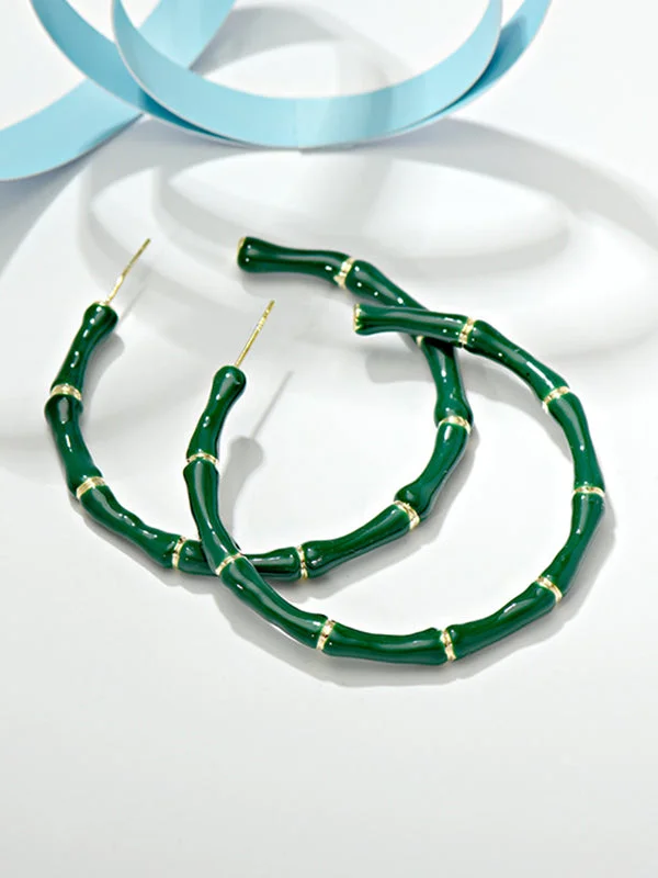 Personalized Geometric Color Clash Earrings
