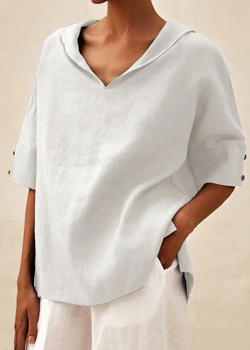 Cotton Orange Round Neck Side Cardigan Short Sleeve