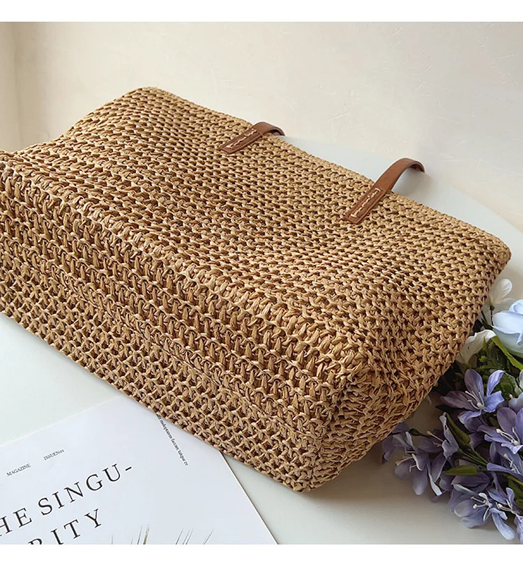 Women's DIY Handbag Straw Tote Spring