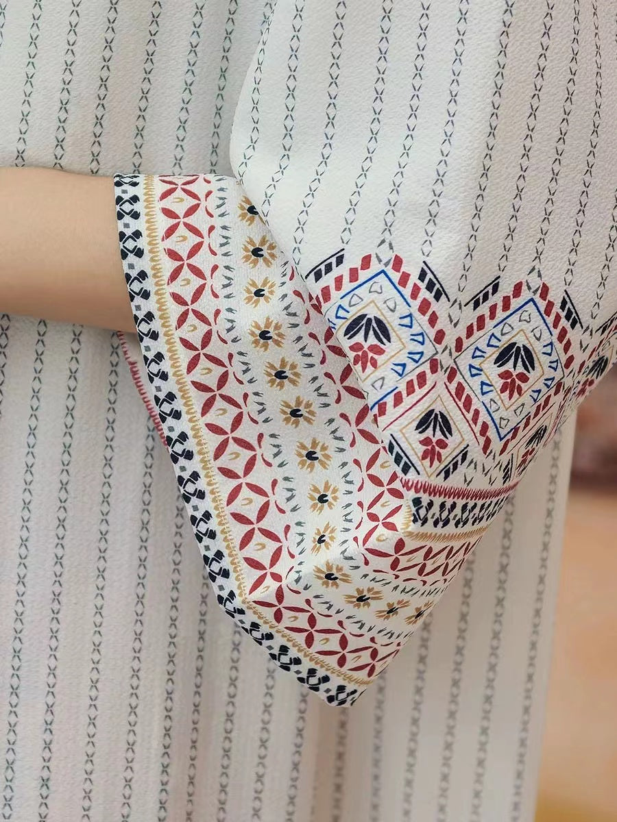Bohemian Print Beach Sun Screen Thin Jacket