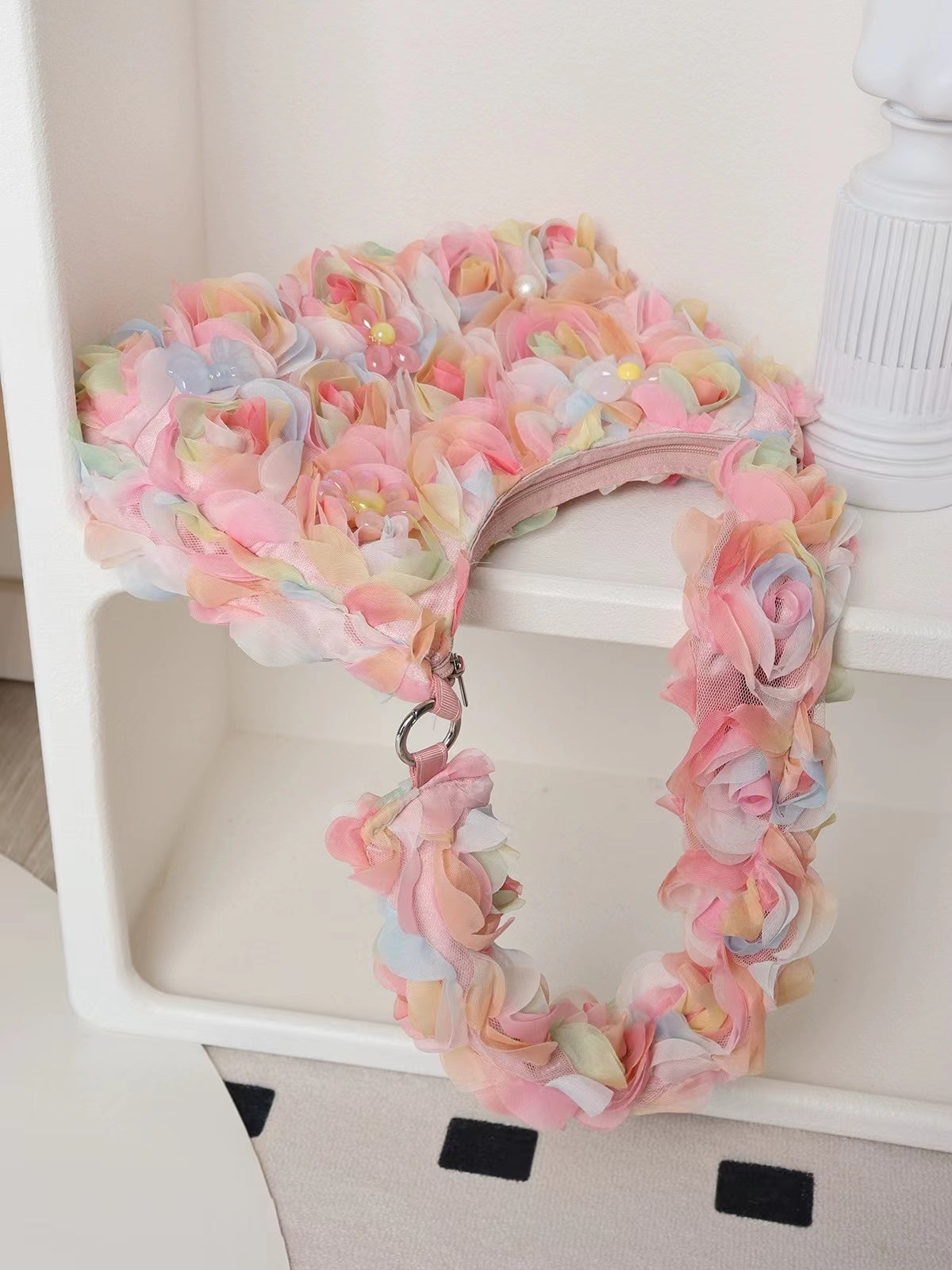 Peplum Lace Floral Crossbody Bags