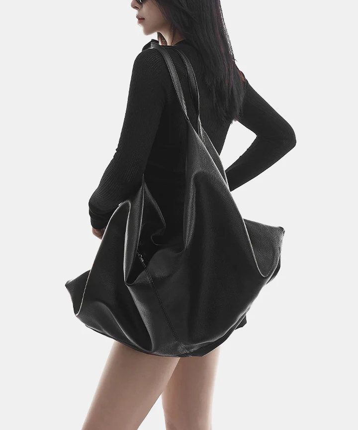 Women's Black Hundred Large Capacity Shoulder Bag