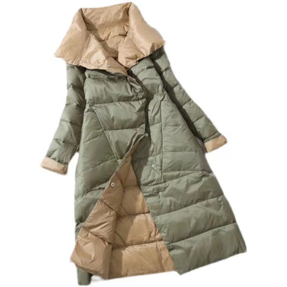 Women's winter down jacket women thickened double layer snow down jacket