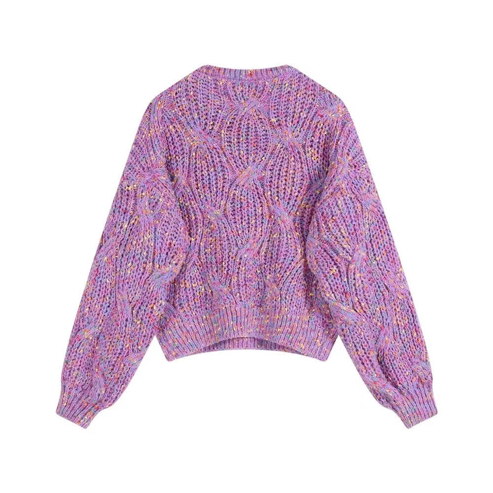 Loose Colourful Pullover Sweater
