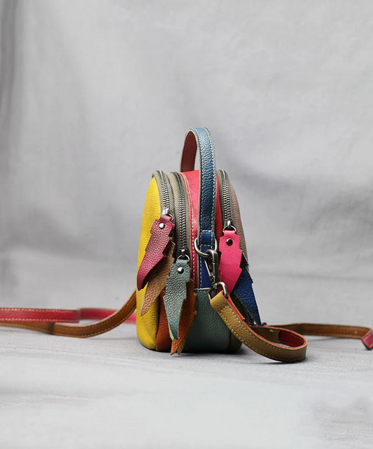Italian Colorblocked Calfskin Bag