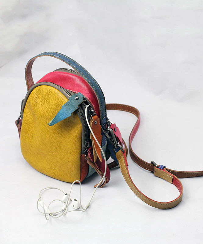 Italian Colorblocked Calfskin Bag