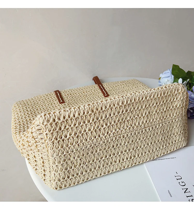 Women's DIY Handbag Straw Tote Spring