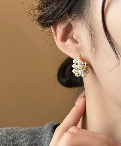 Chic Alloy Pearl Earrings