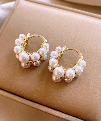 Chic Alloy Pearl Earrings