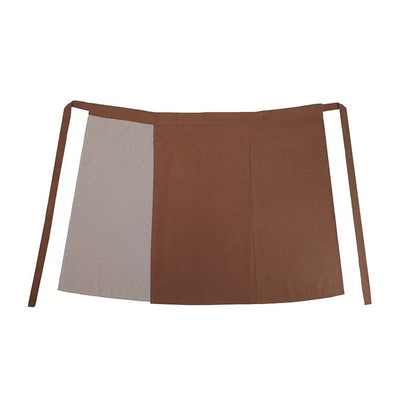 Elegant Patchwork Asymmetric Strappy Skirt