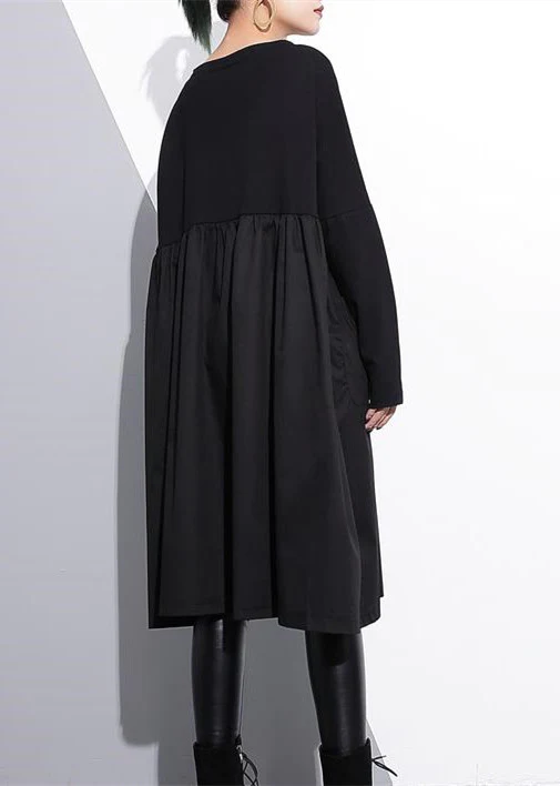 Elegant Italian Fabric Patchwork Dress