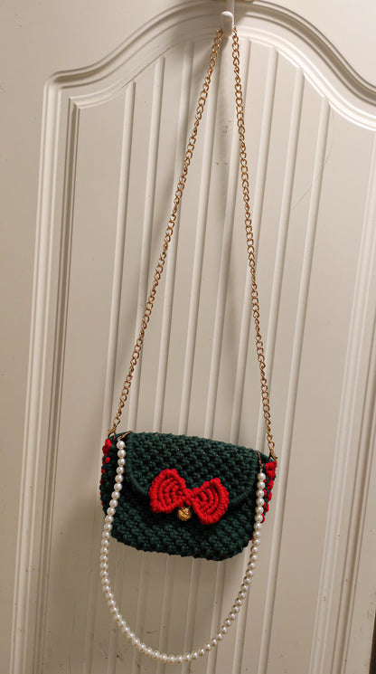 DIY Crossbody Shoulder Clashing Christmas Bag