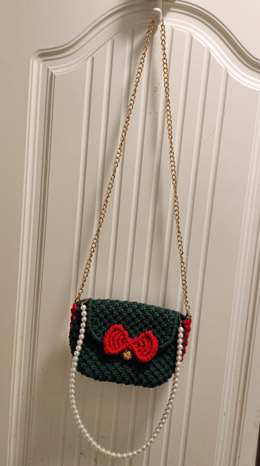 DIY Crossbody Shoulder Clashing Christmas Bag