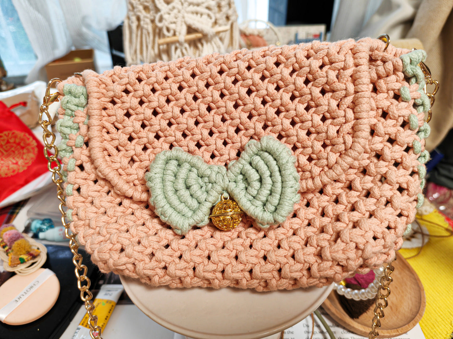 DIY Crossbody Shoulder Clashing Christmas Bag