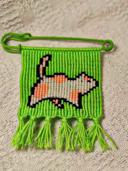 DIY Kitten Mini Tapestry Pin Buckle