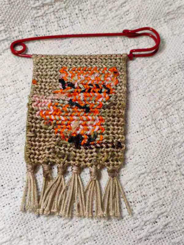 DIY Little Fox Mini Tapestry Pin Buckle