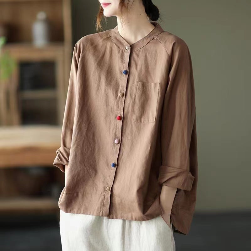 Vintage Cotton Linen Shirt
