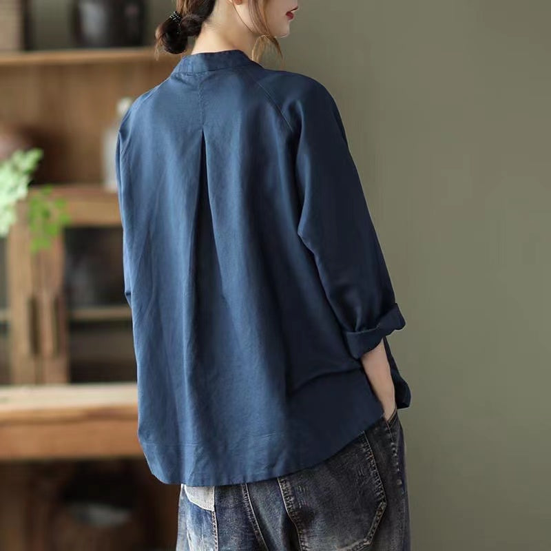 Vintage Cotton Linen Shirt