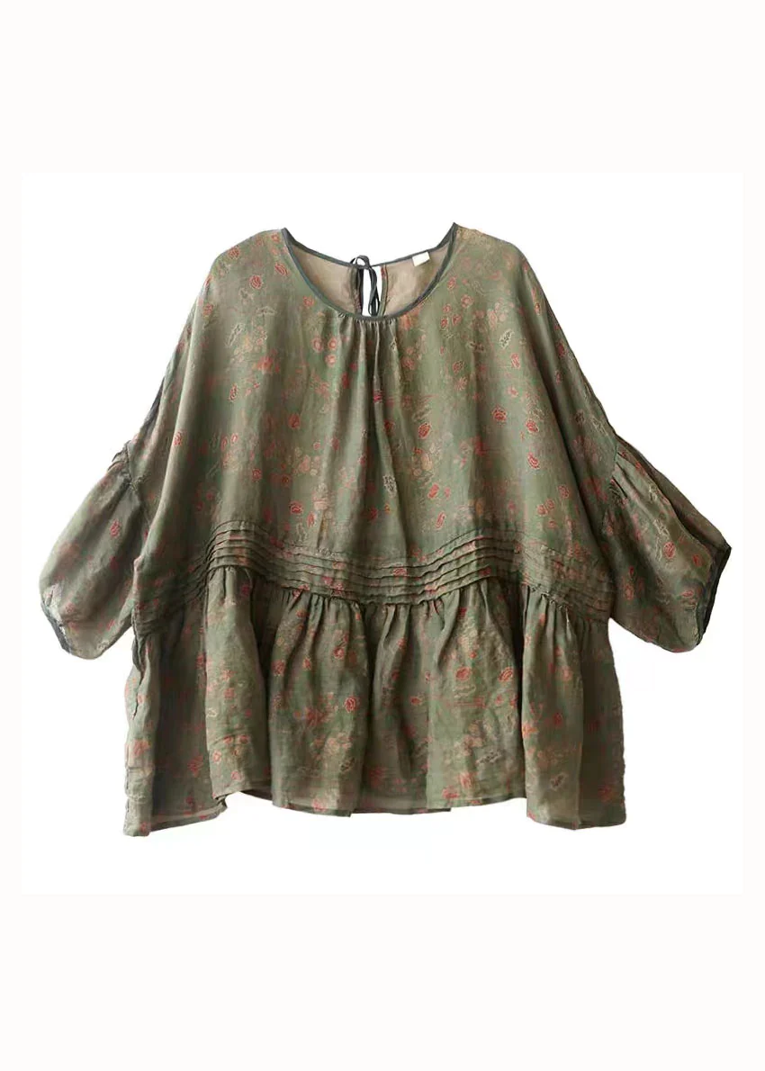 Vintage hemp loose fit thin shirt