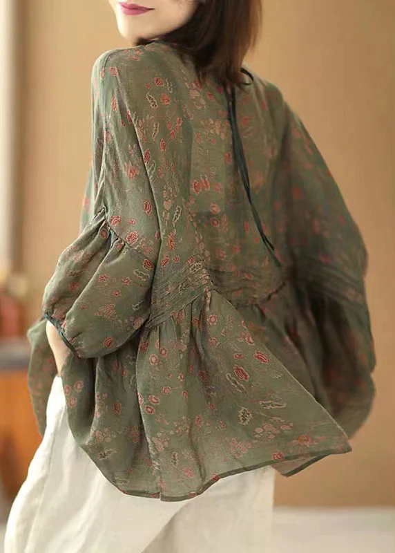 Vintage hemp loose fit thin shirt