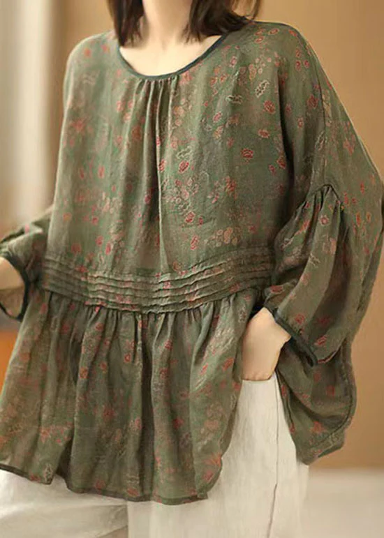 Vintage hemp loose fit thin shirt