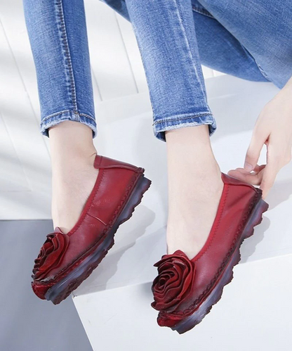 Penny Loafers Cowhide Soft Flats