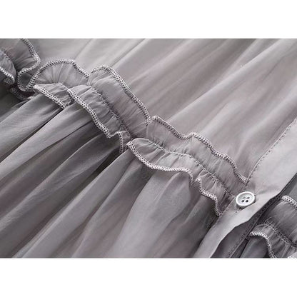 Thin section of medium-length sunscreen medium-sleeved shirt jacket versatile
