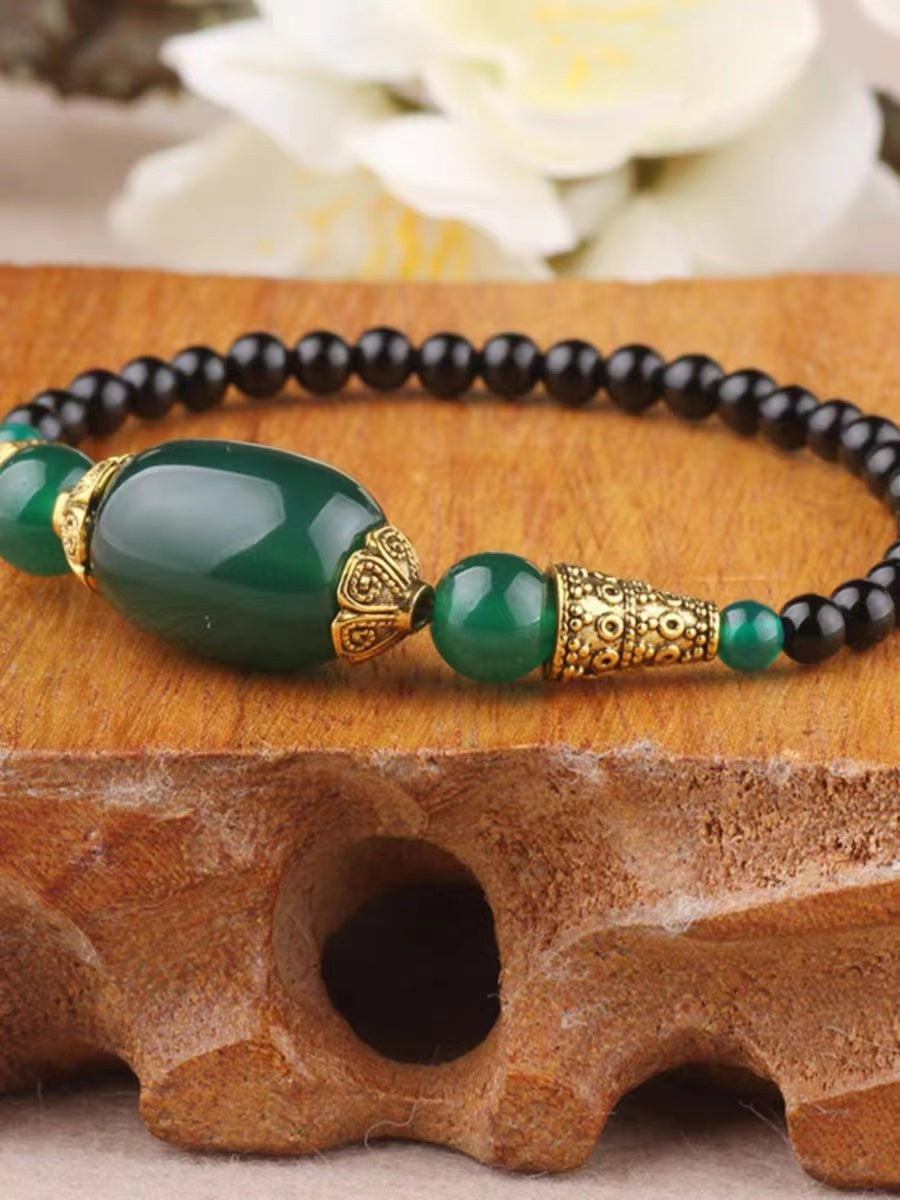 Hand-Woven Delicate Agate Bracelet