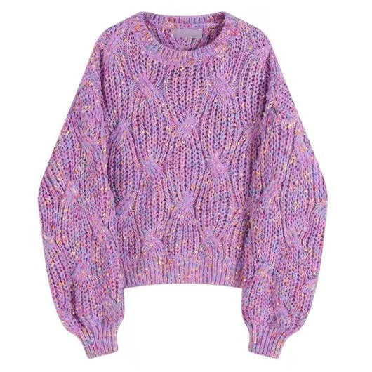 Loose Colourful Pullover Sweater