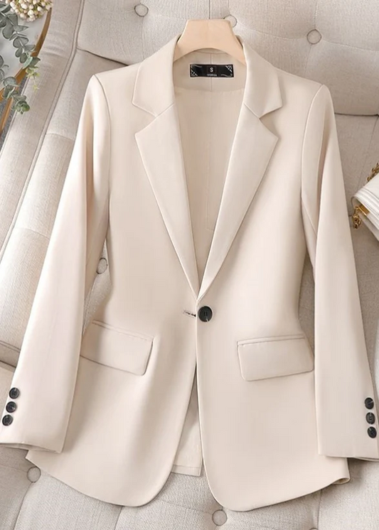 Women's Italian White Plus Size Spandex Jacket