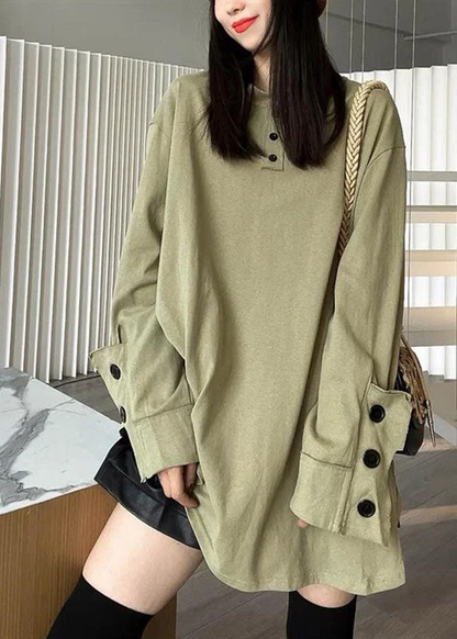 Women's Plus Size Patchwork Button Up Long Sleeve Sweatshirt