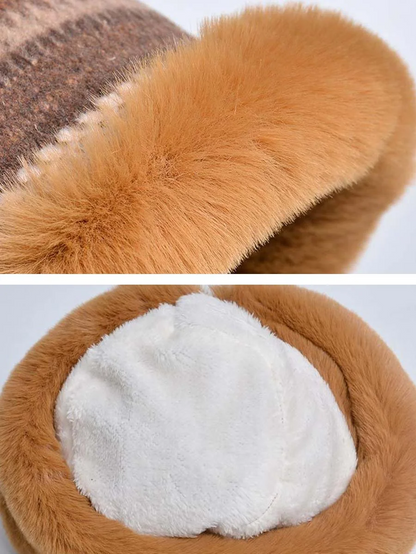 Women's Knit Wool Lined Hat