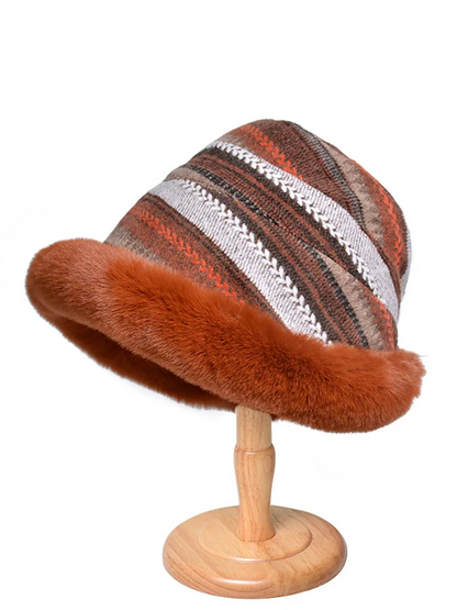 Women's Knit Wool Lined Hat