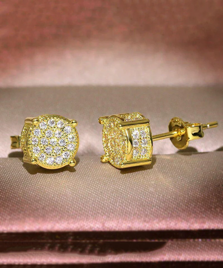 Chic Sterling Silver Zirconia Earrings