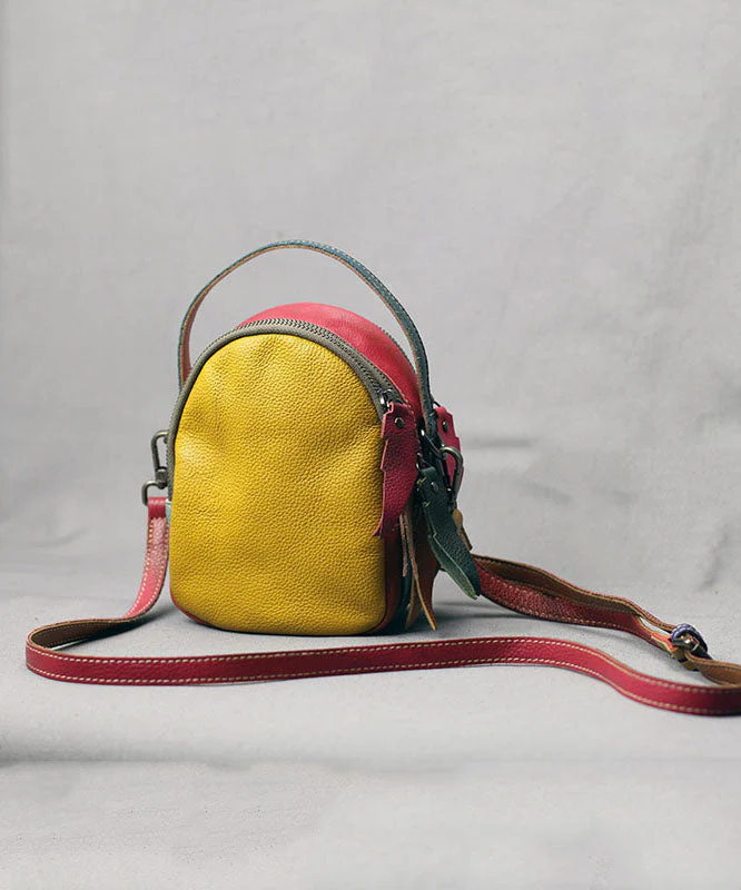 Italian Colorblocked Calfskin Bag