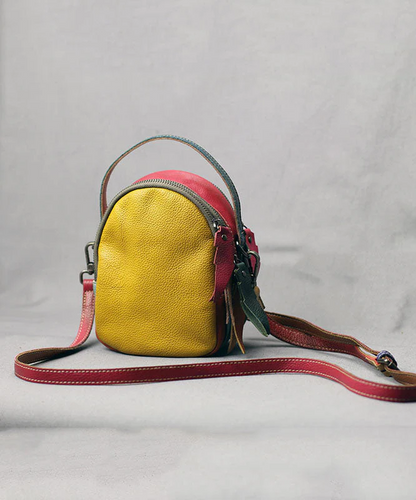 Italian Colorblocked Calfskin Bag