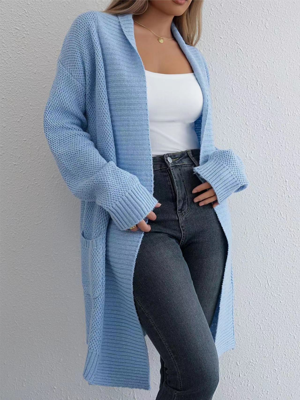 Loose Cardigan Lapel Sweater