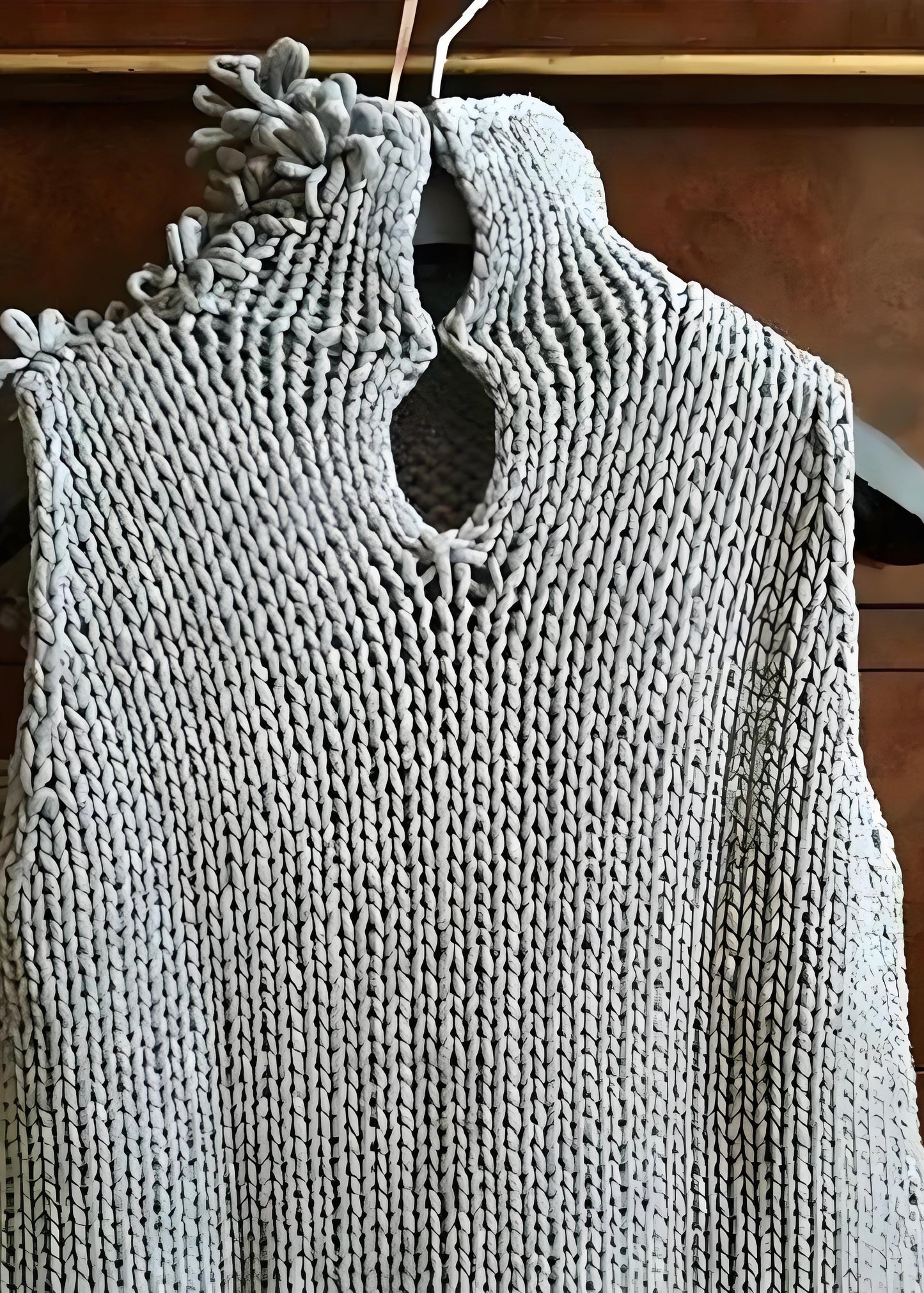 Italian Women's Gray Turtleneck Floral Vest