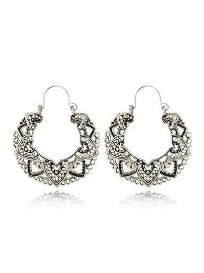 Women's Accessories Alloy Hollow Flower Earrings