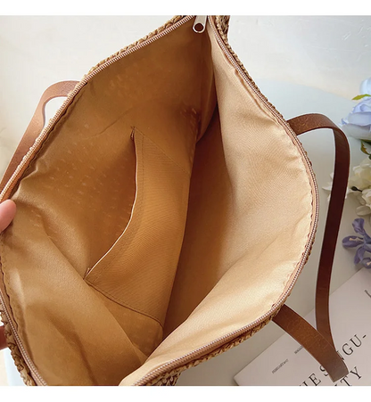 Women's DIY Handbag Straw Tote Spring