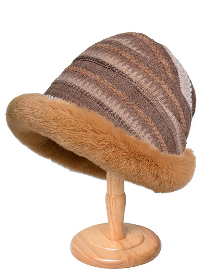 Women's Knit Wool Lined Hat